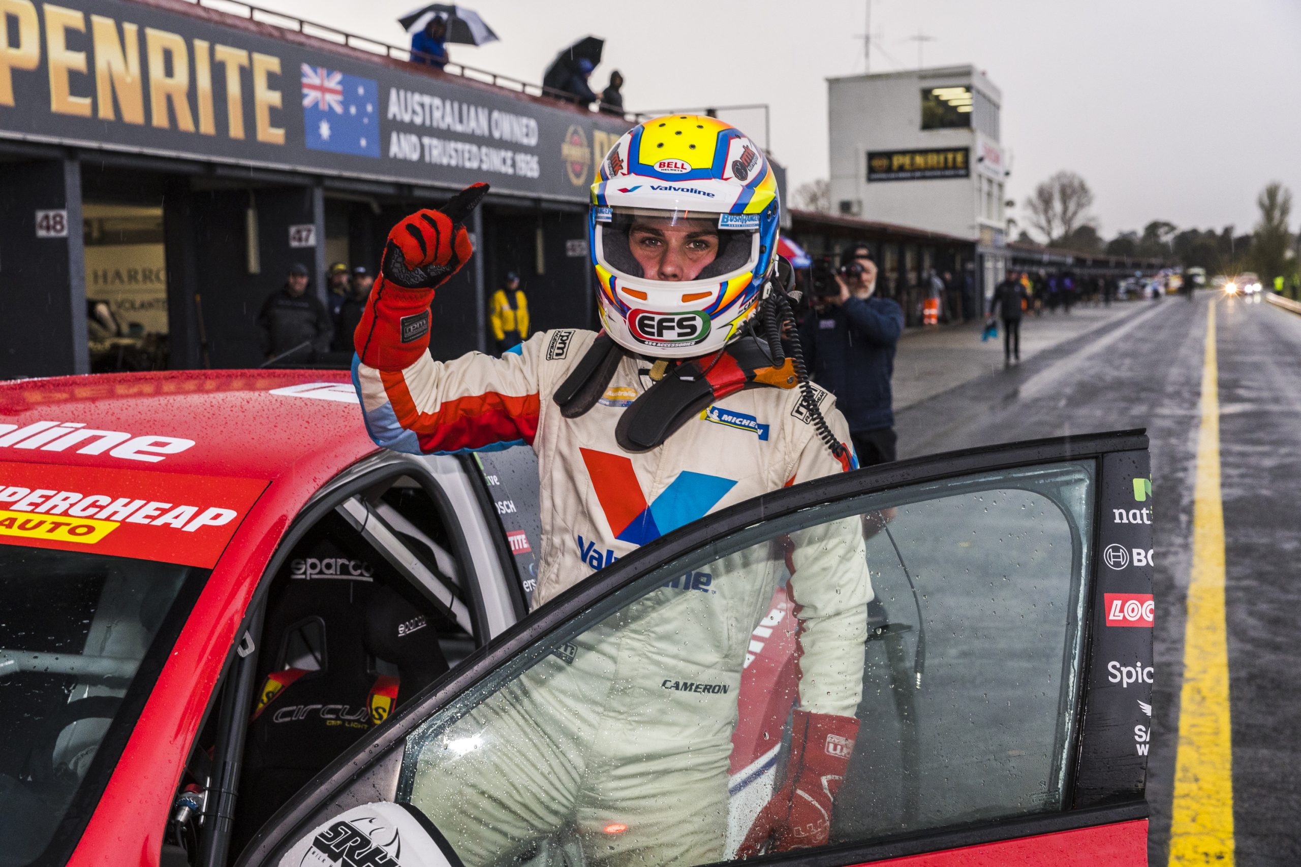 AARON CAMERON HOLDS ON IN DRAMATIC OPENING SUPERCHEAP AUTO TCR AUSTRALIA SERIES RACE