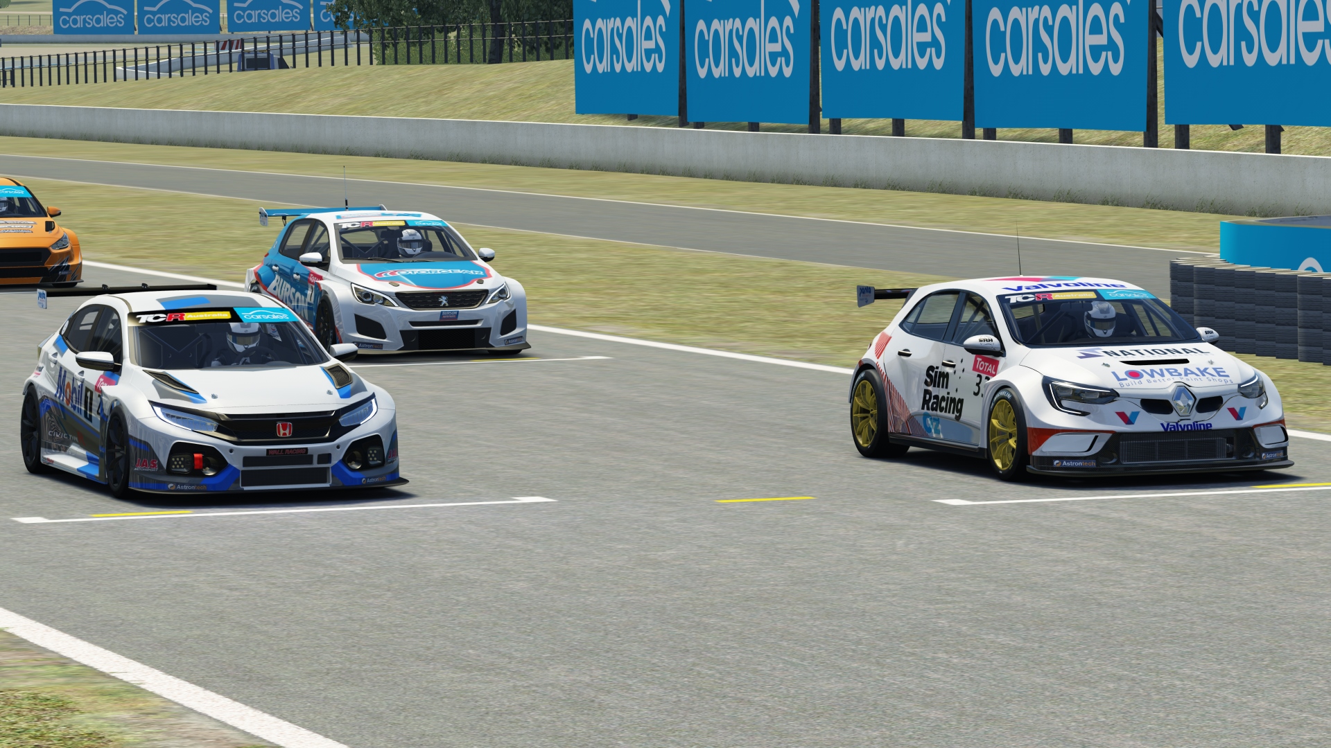 Dylan O’Keeffe collects another race victory in the TCR Australia SimRacing