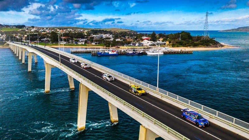 TCR Series cars create history with San Remo Bridge crossing